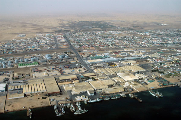 Walvis Bay, a major port on the Atlantic coast within viable reach of southern Zambia.